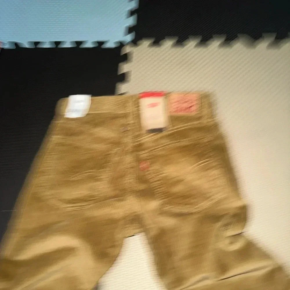 Levis Mens Corduroy Pants 27x30 Irregular Brown Cotton New With Tags MSRP $69.50